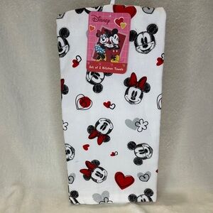 Disney Mickey & Minnie Mouse Kitchen Towels | Set of 2 | New